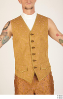   Photos Man in Historical Civilian suit 4 18th century medieval clothing tattoo upper body vest 0001.jpg